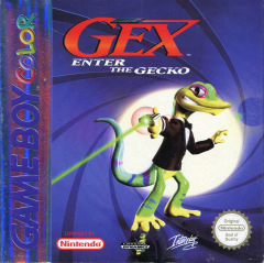 Gex: Enter the Gecko for the Nintendo Game Boy Color Front Cover Box Scan