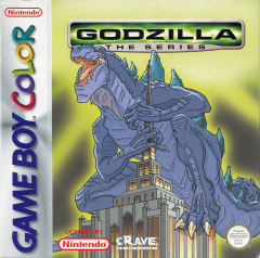 Godzilla: The Series for the Nintendo Game Boy Color Front Cover Box Scan