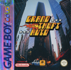 Grand Theft Auto for the Nintendo Game Boy Color Front Cover Box Scan