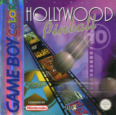 Hollywood Pinball for the Nintendo Game Boy Color Front Cover Box Scan
