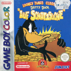 Classic Looney Tunes: Daffy Duck: Fowl Play for the Nintendo Game Boy Color Front Cover Box Scan