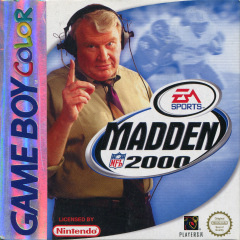 Madden NFL 2000 for the Nintendo Game Boy Color Front Cover Box Scan