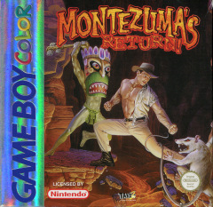 Montezuma's Return! for the Nintendo Game Boy Color Front Cover Box Scan