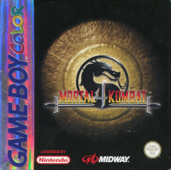 Mortal Kombat 4 for the Nintendo Game Boy Color Front Cover Box Scan