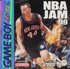 NBA Jam 99 for the Nintendo Game Boy Color Front Cover Box Scan