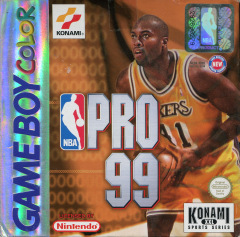 NBA Pro 99 for the Nintendo Game Boy Color Front Cover Box Scan