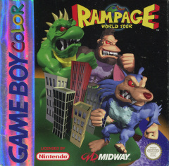 Rampage World Tour for the Nintendo Game Boy Color Front Cover Box Scan