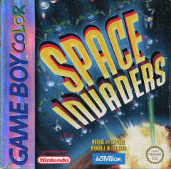 Space Invaders for the Nintendo Game Boy Color Front Cover Box Scan