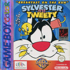 Sylvester & Tweety: Breakfast on the Run for the Nintendo Game Boy Color Front Cover Box Scan