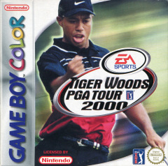 Tiger Woods PGA Tour 2000 for the Nintendo Game Boy Color Front Cover Box Scan