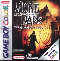 Alone in the Dark: The New Nightmare for the Nintendo Game Boy Color Front Cover Box Scan