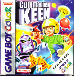 Commander Keen for the Nintendo Game Boy Color Front Cover Box Scan
