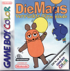 Die Maus: Verrückte Olympiade for the Nintendo Game Boy Color Front Cover Box Scan