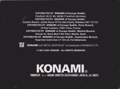 Scan of Metal Gear Solid