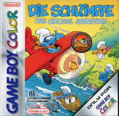 The Adventure of the Smurfs for the Nintendo Game Boy Color Front Cover Box Scan