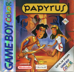 Papyrus for the Nintendo Game Boy Color Front Cover Box Scan