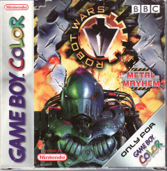 Robot Wars: Metal Mayhem for the Nintendo Game Boy Color Front Cover Box Scan