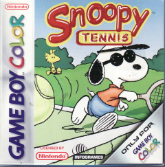 Snoopy Tennis for the Nintendo Game Boy Color Front Cover Box Scan