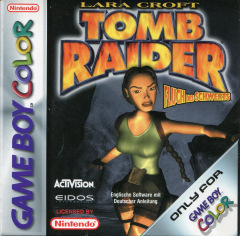Lara Croft: Tomb Raider: Curse of the Sword for the Nintendo Game Boy Color Front Cover Box Scan