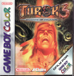 Turok 3: Shadow of Oblivion for the Nintendo Game Boy Color Front Cover Box Scan