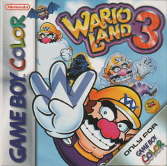 WarioLand 3 for the Nintendo Game Boy Color Front Cover Box Scan