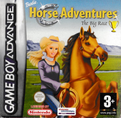 Barbie Horse Adventures: The Big Race for the Nintendo Game Boy Advance Front Cover Box Scan