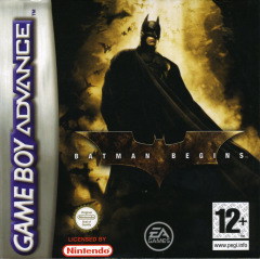Batman Begins for the Nintendo Game Boy Advance Front Cover Box Scan