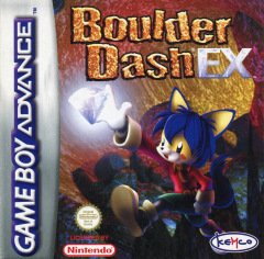 Boulder Dash EX for the Nintendo Game Boy Advance Front Cover Box Scan