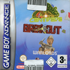 Centipede + Breakout + Warlords for the Nintendo Game Boy Advance Front Cover Box Scan