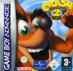 Crash Bandicoot 2: N-tranced for the Nintendo Game Boy Advance Front Cover Box Scan