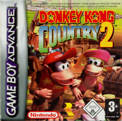 Donkey Kong Country 2 for the Nintendo Game Boy Advance Front Cover Box Scan