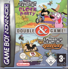Double Game! Cartoon Network: Block Party & Cartoon Network: Speedway for the Nintendo Game Boy Advance Front Cover Box Scan