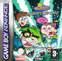 The Fairly Odd Parents! Clash with the Anti-World for the Nintendo Game Boy Advance Front Cover Box Scan