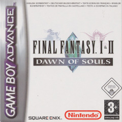 Final Fantasy I & II: Dawn of Souls for the Nintendo Game Boy Advance Front Cover Box Scan