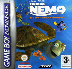 Finding Nemo: The Continuing Adventures for the Nintendo Game Boy Advance Front Cover Box Scan