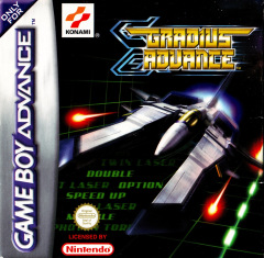 Gradius Advance for the Nintendo Game Boy Advance Front Cover Box Scan