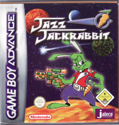 Jazz Jackrabbit for the Nintendo Game Boy Advance Front Cover Box Scan