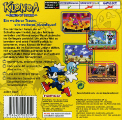 Scan of Klonoa: Empire of Dreams