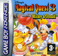 Magical Quest 3 starring Mickey & Donald (Disney's) for the Nintendo Game Boy Advance Front Cover Box Scan