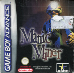 Manic Miner for the Nintendo Game Boy Advance Front Cover Box Scan