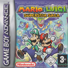 Mario & Luigi: Superstar Saga for the Nintendo Game Boy Advance Front Cover Box Scan