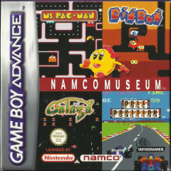 Namco Museum for the Nintendo Game Boy Advance Front Cover Box Scan