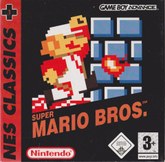 NES Classics 1: Super Mario Bros. for the Nintendo Game Boy Advance Front Cover Box Scan