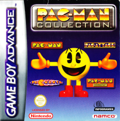 Pac-Man Collection for the Nintendo Game Boy Advance Front Cover Box Scan