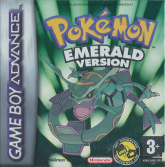 Pokémon: Emerald Version for the Nintendo Game Boy Advance Front Cover Box Scan