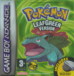 Pokémon: Leaf Green Version for the Nintendo Game Boy Advance Front Cover Box Scan