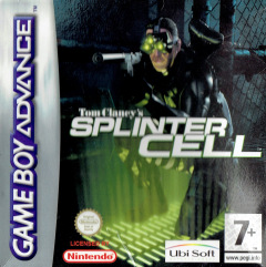 Tom Clancy's Splinter Cell for the Nintendo Game Boy Advance Front Cover Box Scan