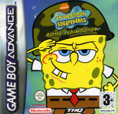SpongeBob Squarepants: Battle for Bikini Bottom for the Nintendo Game Boy Advance Front Cover Box Scan