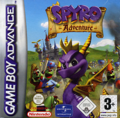 Spyro Adventure for the Nintendo Game Boy Advance Front Cover Box Scan
