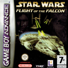 Star Wars: Flight of the Falcon for the Nintendo Game Boy Advance Front Cover Box Scan